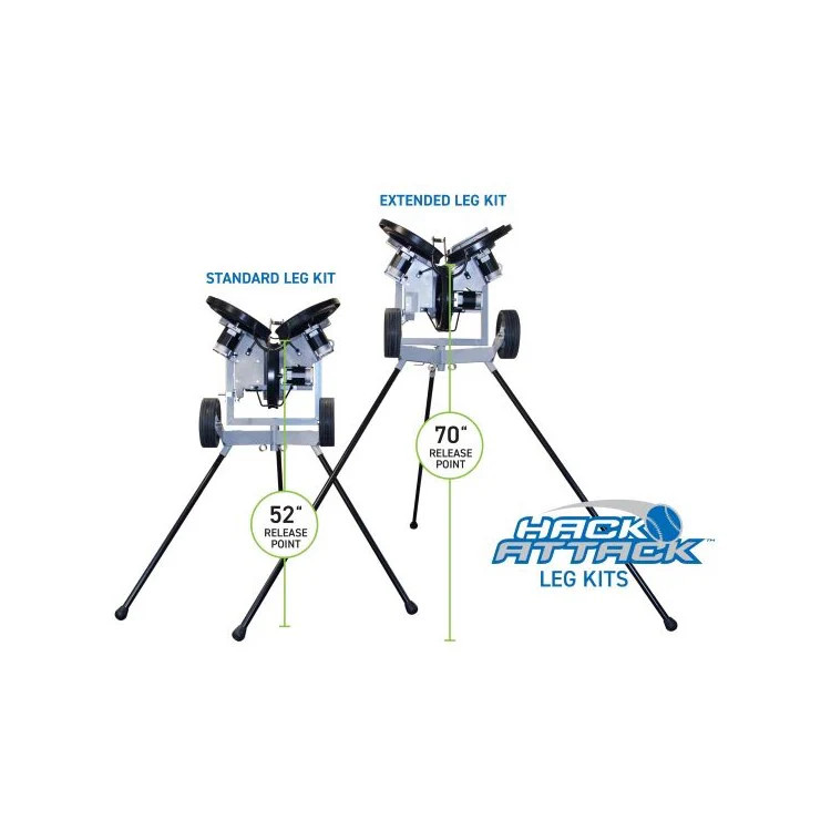 Three Wheel Hack Sports Attack Baseball HACK ATTACK Baseball Pitching Machine, Three ...