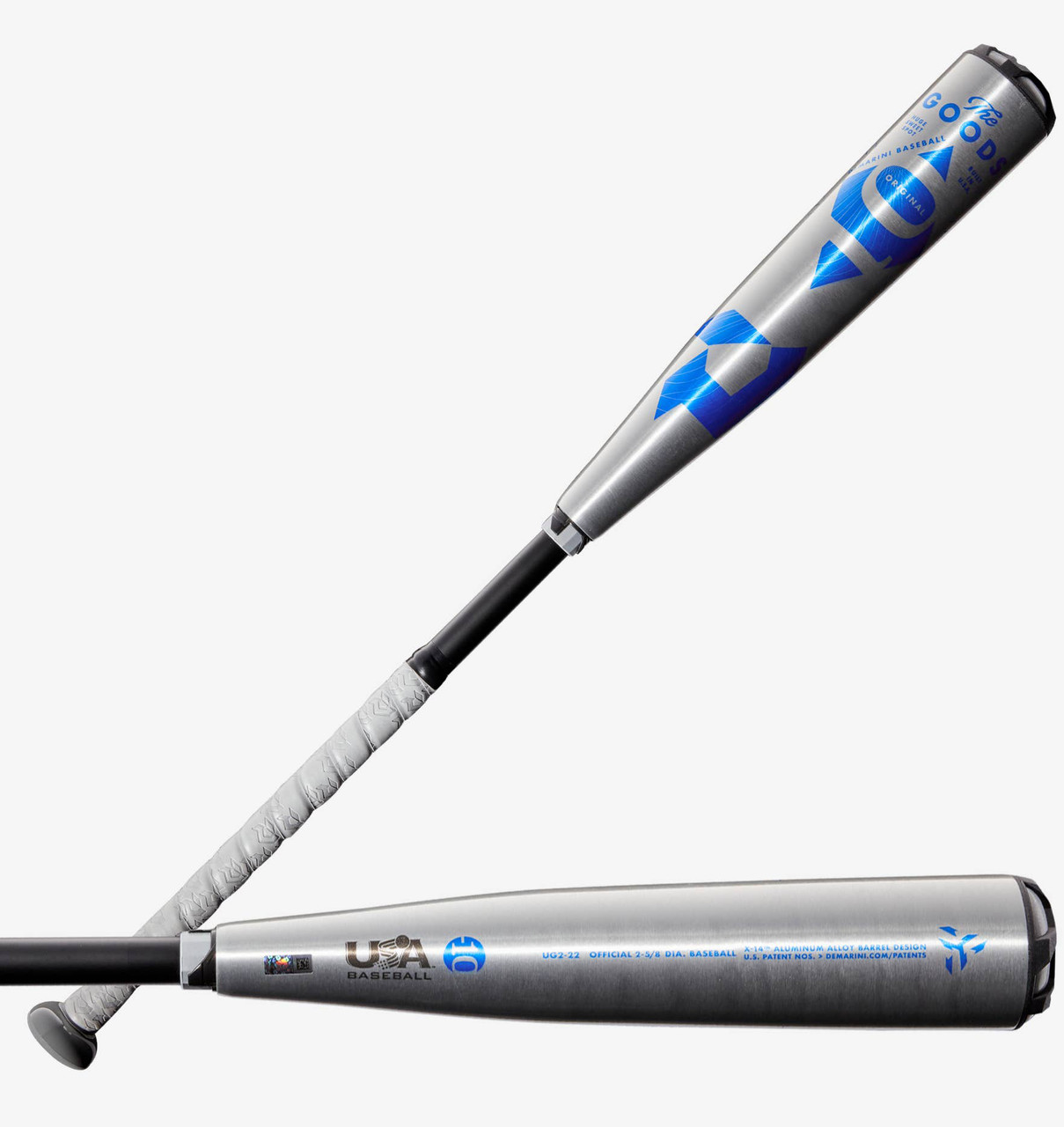 DISCONTINUED 2022 DeMarini The Goods Hybrid USA Baseball Bat, -10