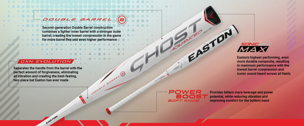 2022 Easton Ghost Advanced Double Barrel Fastpitch Softball Bat, -8 Drop,  FP22GHAD8