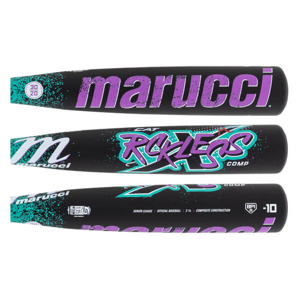 Bate De Béisbol Marucci CATX RCKLESS, Aleación BBCOR, Caída -3, Barril 2 5/8 Pulgadas - Equilibrado Y De Alto Rendimiento