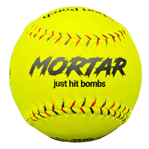 Short Porch MORTAR 44/650 Composite Slow Pitch Softball Dozen, 12 inch, SB-MTR-44_650