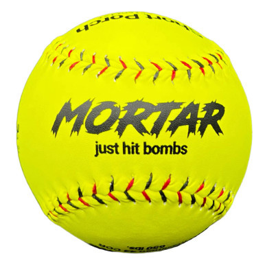 Short Porch MORTAR Composite Slow Pitch Softballs, 44/650, 12 inch, Dozen, SB-MTR-44-650
