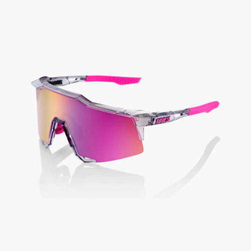 100% SPEEDCRAFT Sunglasses Tokyo Night - Purple Multilayer Mirror Lens