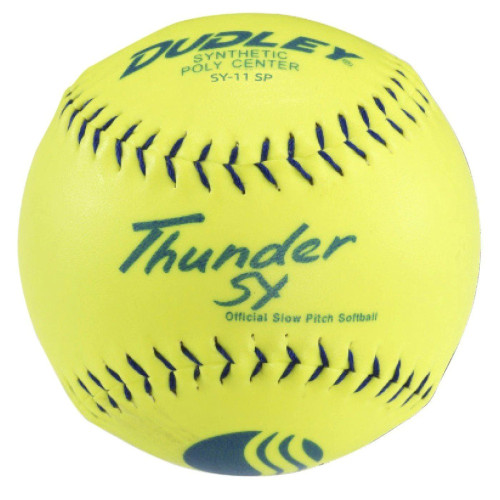 Dudley Thunder SY 11" Classic W Synthetic 44/400 USSSA Slowpitch Softballs (DOZEN), 4U542Y