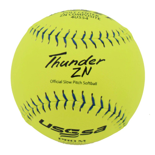 Dudley Thunder ZN 12" PRO M USSSA Slowpitch Softballs (DOZEN), 4U554