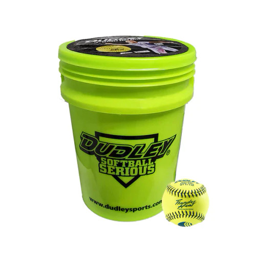 Dudley 11" USSSA Thunder Heat Fastpitch Softball 1-Dozen Bucket, 48072