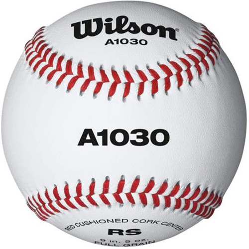 Wilson A1030B High School Practice Baseball Raised Seams, One Dozen, WL-WTA1030BD