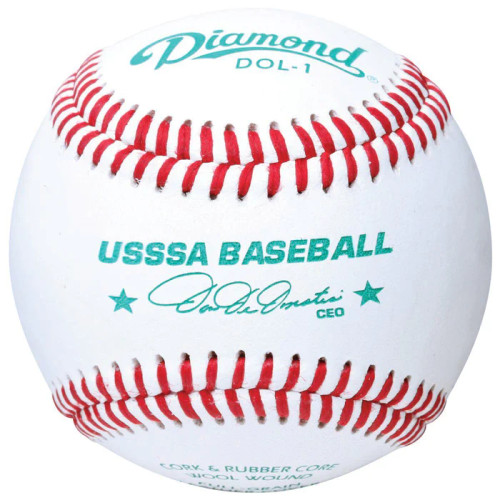 Diamond RS Grade USSSA Leather Baseballs, Dozen, DOL1U