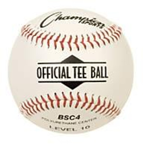 Champion Level 10 T-Ball Baseball, (Dozen), BSC10