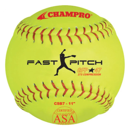 Champro ASA 11" Fastpitch Softball, One Dozen, CSB7