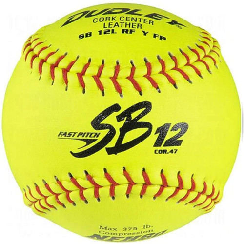 Dudley SB12LND ASA-NFHS 12" Fastpitch Softball, One Dozen, 4D311Y