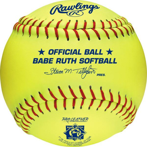 Rawlings Babe Ruth 11" Fastpitch Softball, One Dozen, PX11RYLBR