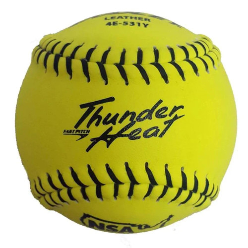 Dudley THUNDER Heat NSA Leather Fastpitch Softballs, 52/275, 11 inch, Dozen, 4E531Y