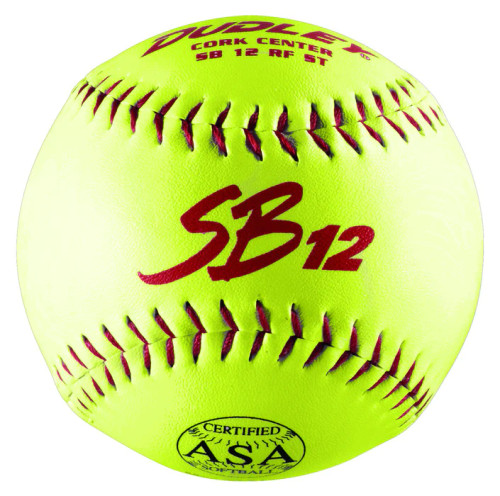 Dudley THUNDER SB12T Synthetic USA ASA Slowpitch Softballs, 44/375, 12 inch, Dozen, 4A729Y