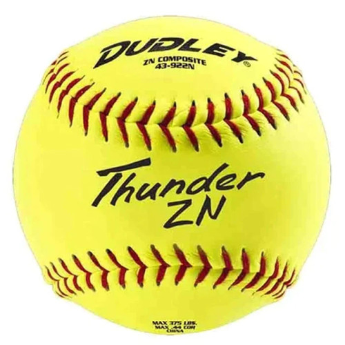 Dudley Thunder ZN 12” Slowpitch Softball, One Dozen, 43922N 