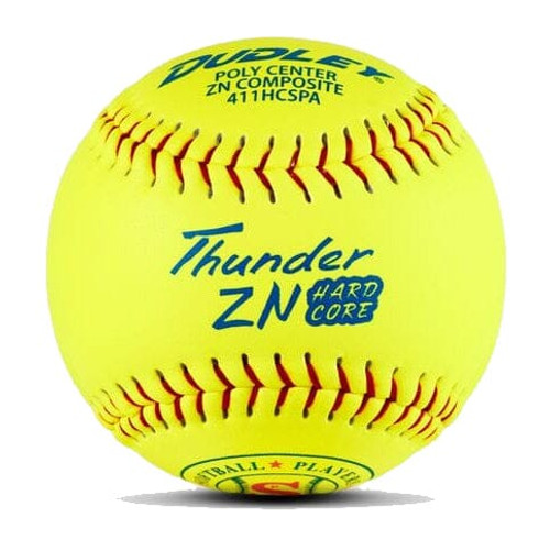 Dudley Thunder Hard Core SPA 12” Slowpitch Softball, One Dozen, 412HCSPA