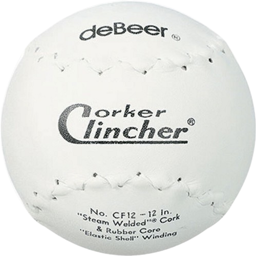 deBEER Clincher 12" Slowpitch Softball, One Dozen, W10185