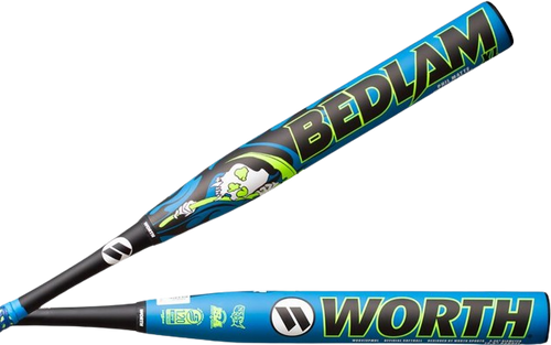 2024 Worth Bedlam Phil Matte XL Endloaded USSSA Slow Pitch Softball Bat, 13.5 in Barrel, WSU413PMBL