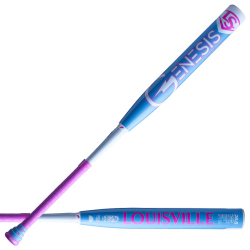 2024 Louisville Slugger Bubble Gum Genesis Two Piece USSSA Slow Pitch Softball Bat, 13in Barrel, WBL2856010