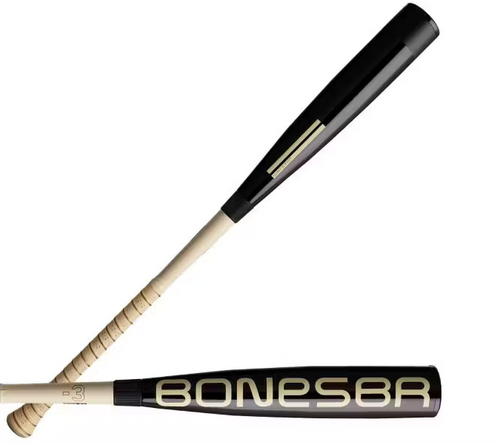 2025 Warstic Bonesaber BLACK COBRA Hybrid BBCOR Baseball Bat, -3 Drop, 2-5/8 in Barrel, WSBBBSHBK1V3-25 
