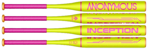 2025 Anonymous NEON INCEPTION NEUTRAL Balanced SSUSA Senior Slow Pitch Softball Bat, 13in Barrel, NEON-Neutral