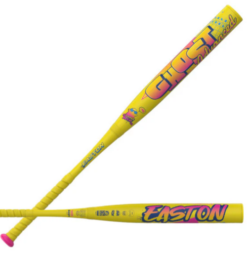 2026 Easton GHOST ADVANCED SPRING BREAK Yellow Double Barrel Fastpitch Softball Bat, -11 Drop, EFP6GHSY11