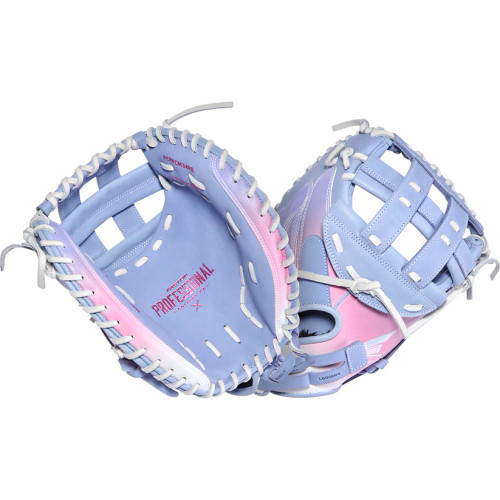 2026 Easton Professional Collection Color Splash 3.0 Fastpitch Softball Catchers Mitt, 34 in Size, PCFPCM34PE