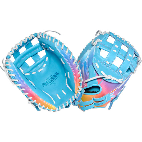 2026 Easton Professional Collection Color Splash 3.0 Fastpitch Softball Catchers Mitt, 34 in Size, PCFPCM34CB
