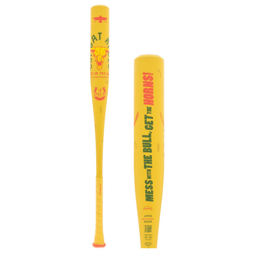 RARE FIND: Combat MFG Spec A1 Rodeo MESS WITH THE BULL BBCOR Baseball Bat, -3 Drop, CBB6SABH3