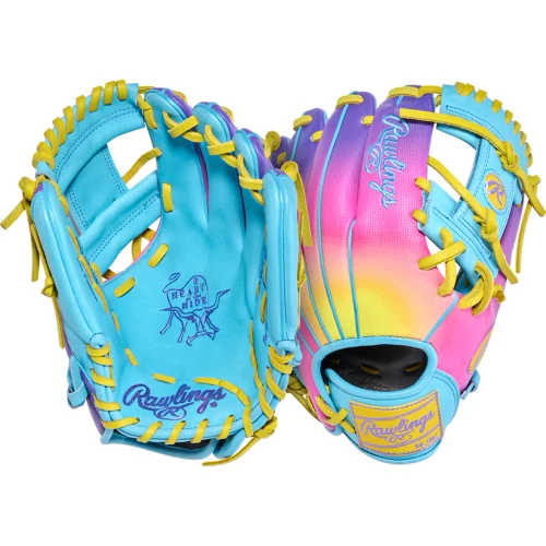 2026 Rawlings HEART OF THE HIDE Fun Burst 2.0 Baseball Fielding Glove, Infield, 11.5 in Size, PROR204U-2CBY