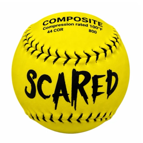 Short Porch SCARED Composite Slow Pitch Softballs, 44/800, 12 inch, Dozen, SPSCARED-44/800