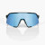 100% S3 Sunglasses Black Holographic - HiPer Blue Multilayer Mirror Lens