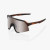 100% S3 Sunglasses Matte Translucent Brown Fade - HiPer Silver Mirror Lens