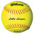 Wilson LITTLE LEAGUE Frequency Matched Optic Yellow Leather Fastpitch Softballs, 47/375, 11 inch, Dozen, A9274B
