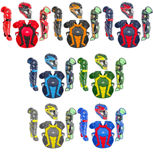 All-Star S7 Axis Elite (Ages 9-12) Two-Tone Catcher's Kit NOCSAE