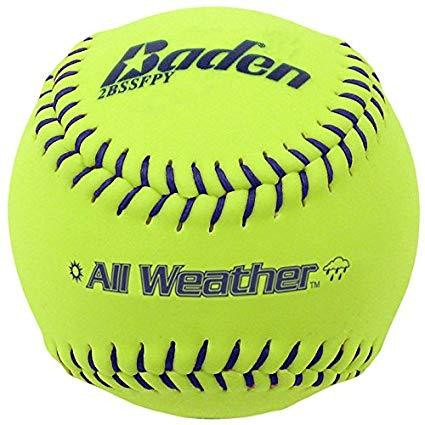 Machine à Lancer (pitcher) Baden Pour Softballs 12" - 9 Pièces - Jaune - Neuf