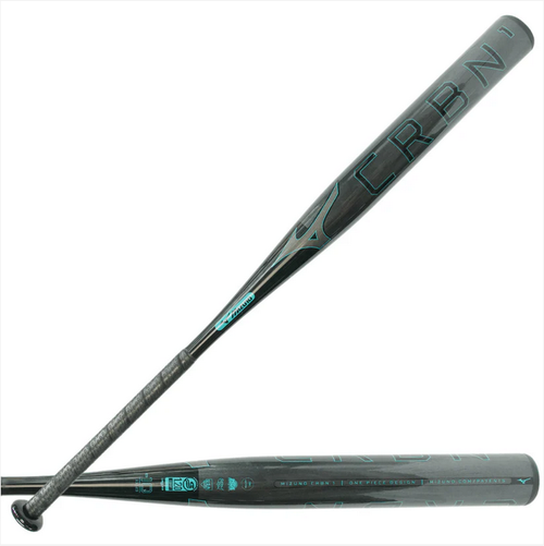 DISCONTINUED 2025 Mizuno CRBN1 Black F25 Fastpitch Softball Bat