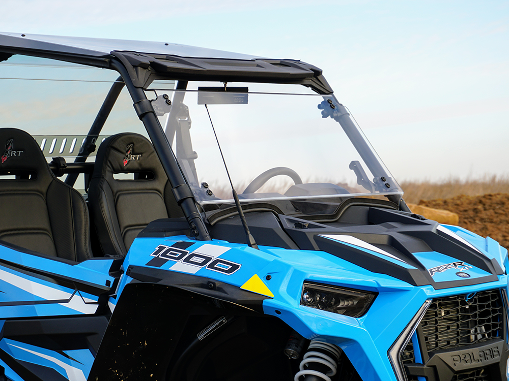Polaris RZR XP 1000/XP Turbo - 1 Pc Windshield with Clamp and Vent Options
