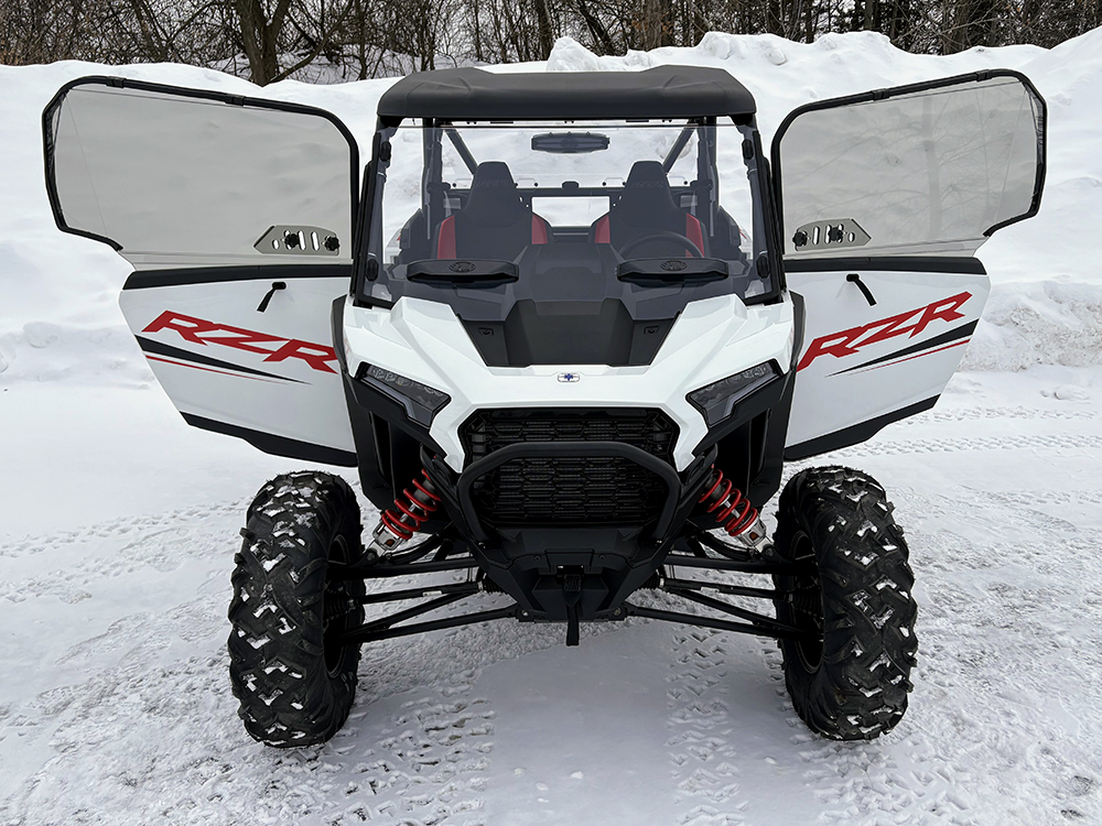 Polaris RZR XP 1000 2024+ Venting Polycarbonate Upper Door Kit — ¼ ...