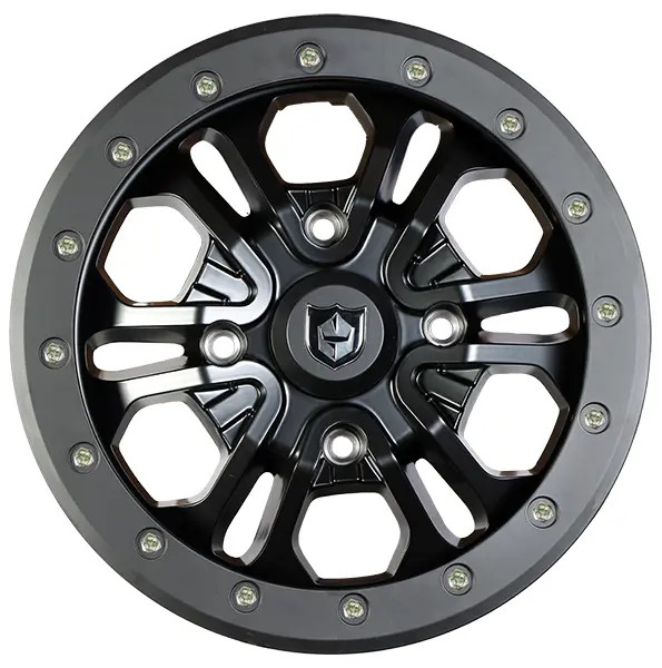 15x7 Rims Cyclone Rims Pro Armor Polaris RZR Cyclone Wheel - 15x7 - Black