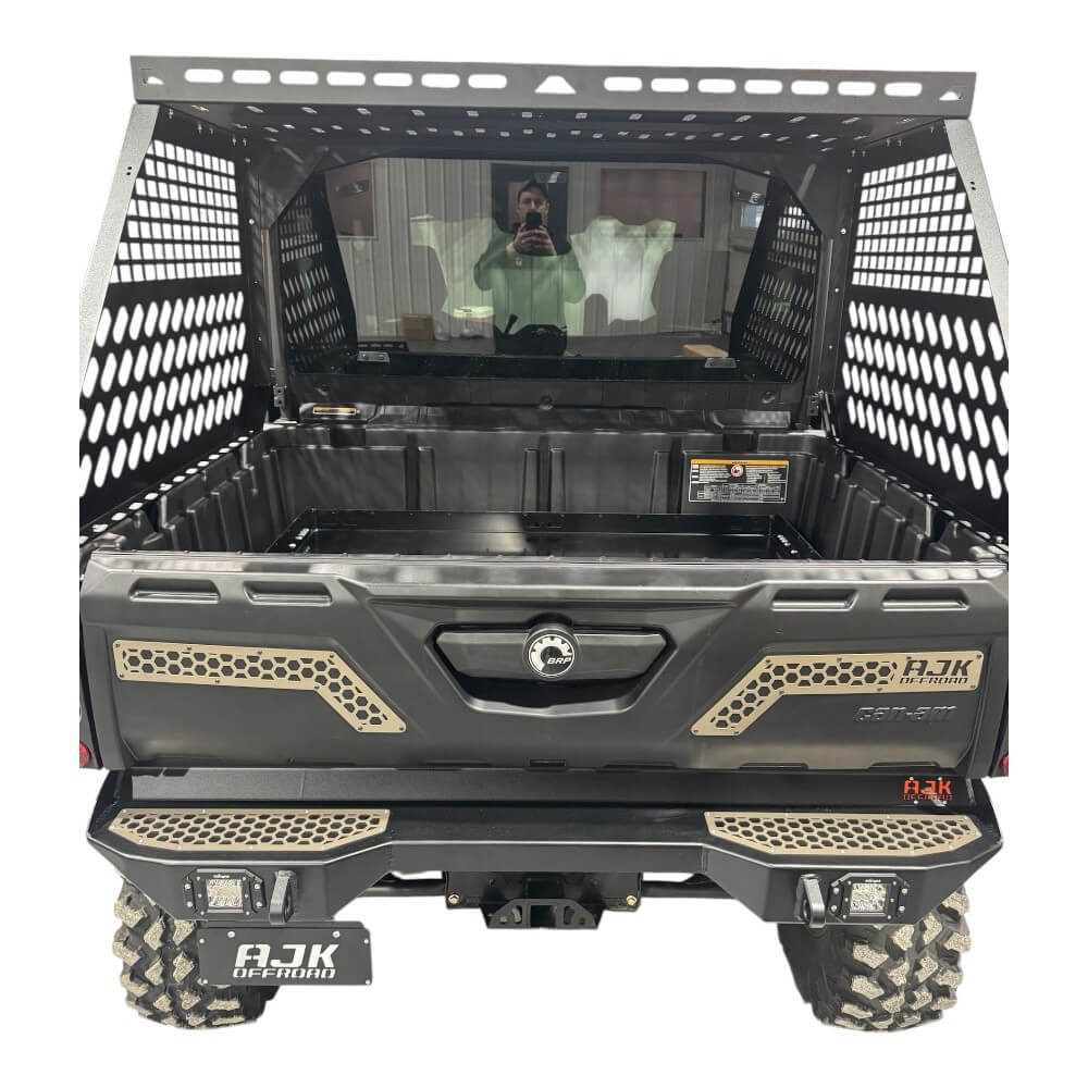 Can-Am Defender HD10-HD11 Tall Bed Rack with Hatchback Enclosure
