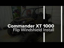 Can-Am Commander Flip Windshield