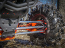 Can-Am Maverick X3 Billet Aluminum Rear Radius Arms, 7075 Hex - Can Am Maverick X3 72" Aluminum Rear Suspension Links close up