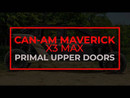 Can-Am Maverick X3 MAX Soft Cab Enclosure Upper Doors, Primal Pel-Tek