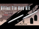 Polaris RZR XP 1000 & XP 4 1000 Billet Aluminum Hex Tie Rod Kit, 6061-T6, Chromoly Ends