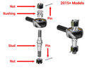 Polaris RZR XP 1000 & XP 4 1000 Heavy-Duty Swaged Tie Rod Kit, Chromoly Monoball Ends