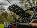 Polaris RZR XP Turbo & XP 4 Turbo Cargo Rack Alpha, Steel, Lifts on Gas Struts, Holds 35" Spare Tire