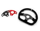 Suede Ballistic "D" UTV Steering Wheel