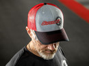 Logo Grey and Red Trucker Hat