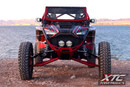 SIX12 Billet UTV Side Rear View Mirrors with Rigid Industries  LED Lights with Amber Backlit Turn Signal Lights